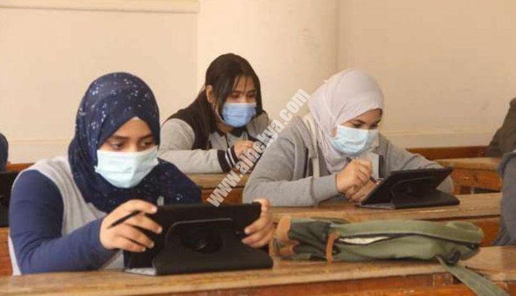 صورة أرشيفية لطالبات أثناء أحد الامتحانات التجريبية