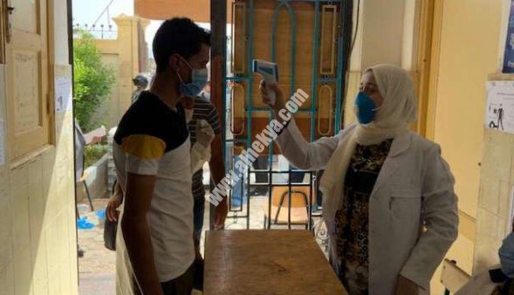 إجراءات وقائية أمام اللجان الامتحانية بالمحافظات بسبب كورونا - صورة أرشيفية