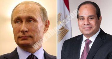 الرئيس عبد الفتاح السيسي ونظيره الروسى